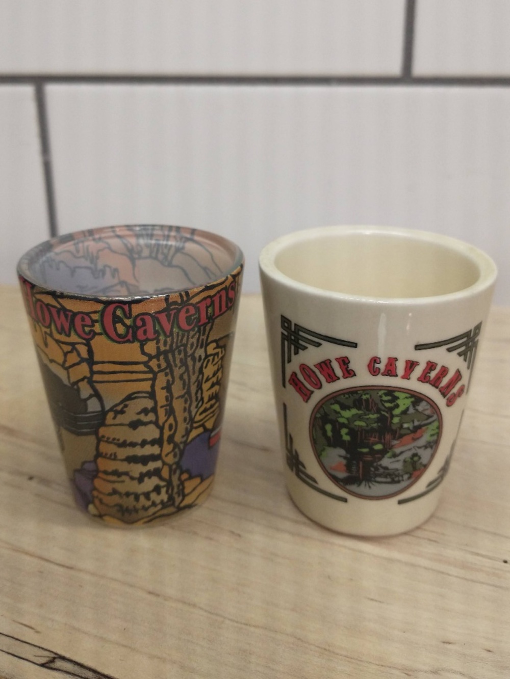 2 Howe Caverns New York Shot Glasses